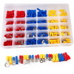 Coffret 480 ensemble de connecteurs de cable � sertir, cosses � sertir isol�es, raccord rapide electrique ...