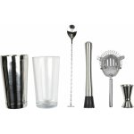 Coffret 5 accessoires � cocktail et 50 recettes - en acier inoxydable