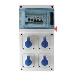 Coffret de chantier monophas� 4 prises 16a �tanche ip65 - avec ou sans pietement - ip65 - 4pc mono 16a ...