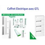 Schneider - coffret lectrique 39 modules sur 3 ranges r9h13403 + gtl13 m - r9hkt13