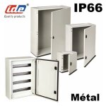 Ide - armoire lectrique en mtal tanche ip66 - 400x600x200 - plaque fournie - argenta