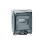 Coffret tanche plexo 6 modules avec embouts  perforation directe prmonts ip65 ik09 - gris - 001906 ...