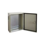 Coffret mural rs pro en acier ral 7032 dim. ext. 400 x 300 x 200mm, ip66 ( prix pour 1 )
