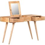 Bonnevie - coiffeuse avec miroir table console - meuble de chambre 112x45x76 cm bois d'acacia massif ... Bonnevie - coiffeuse avec miroir table console - meuble de chambre 112x45x76 cm bois d'acacia massif ...