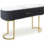 Coiffeuse paloma 1 tiroir velours noir