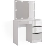 Coiffeuse sherry, blanc, 90 cm avec �clairage led, vicco