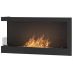 Sololed - chemine au biothanol encastrable corner 900 left simplefire avec verre