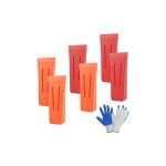 Coins d'abattage, 6 pices coin bucheron fendre pour d'arbres, coin eclateur bois  impact lev pour ...