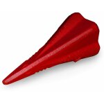 Coin fendeur eclateur pour buche bois en mtal couleur rouge 17 cm