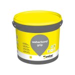 Colle acrylique repositionnable 10kg, pour dalles plombantes, sans solvant, weberbond grip , weber
