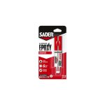 Sader ? colle �poxy rapide 25ml ? prise en 5 minutes ? r�sistance finale 130 kg / cm� ? pour bois, m�tal, ...