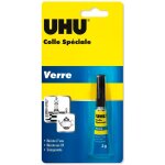 Uhu - colle spciale verre - colle forte, rapide, tanche, ractive aux uv, transparente, tube 3g