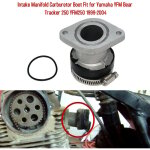 Collecteur d'admission carburateur boot fit pour yamaha yfm bear tracker 250 yfm250 1999 - 2004 fdc