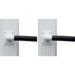 Collecteur d'eau blanc pour goutti�re rectangulaire (lot de 2) pour descente rectangulaire 60 x 80 mm ...