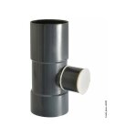 Girpi - collecteur d'eau pour gouttire ronde pvc ardoise, dv. 16 cm diam. 50 mm