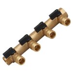 Guareski - collecteur modulaire sanitaire male femelle 20x27 avec vannes 4 d�parts 15x21 male