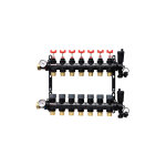 Collecteur plancher chauffant composite femelle 1' (26 / 34) - 7 d�parts m�le 3 / 4' (20 / 27) ek somatherm ...