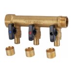 Grk - collecteur avec vannes per � glissement - gmk - m / f - 3 / 4' - diam�tre 16 mm - 3 sorties