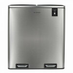 Les collectors n904 poubelle de tri  pdale 60l inox edition