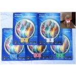 Collier 125 mm led lumineuses perles scurit nocturne pour chiens, chats et animaux