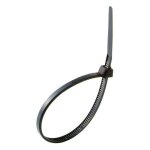 Profile colliers de serrage plastique noir 200x2, 5mm 100pcs