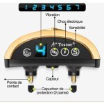 Collier anti aboiement chien �lectrique automatique rechargeable avec 7 niveaux ajustables, 3 modes sensibilit ...