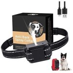 Collier anti - aboiement pour chien ? spray � la citronnelle ? rechargeable et �tanche ? ajustable selon ...