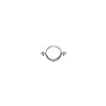 Sanitaire - distribution - collier pour descente de goutti�re galva - diam�tre : 7x150 - 80