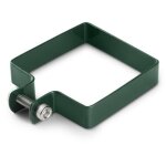 Easycloture ? collier de fixation carr� 60 x 60 mm ? acier galvanis� et thermolaqu� ? pour installation ...