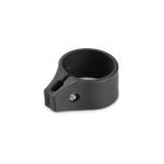 Collier de fixation rond pour portillon grillagé 60mm gris anthracite Collier de fixation rond pour portillon grillagé 60mm gris anthracite