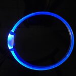 Collier lumineux chien rechargeable (blue), collier chien led lumineux, clignotant collier de s�curit� ...