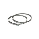 Unelvent ? collier de serrage en acier inoxydable ? diam�tre r�glable 50 � 215 mm ? pour gaines ventilation ...