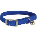 Collier nylon simple chromé chat bleu Collier nylon simple chromé chat bleu