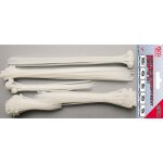Colliers plastiques blancs - assortiment de 250 colliers