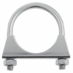 Cyclingcolors - collier pot chappement universel 106mm tracteur 2 vis tuyau tube acier fixation support ...