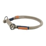 Trixie - collier semi - trangleur be nordic - cuir - l - xl 55 cm -  10 mm - gris
