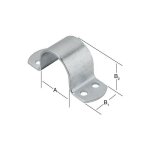 Collier de serrage en acier galvanis� 61x40x55mm ? fixation � vis pour installation rapide ? r�sistant ...