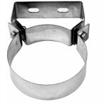 Bierre store - collier de serrage de fixation murale omega 180 mm 18 cm acier inoxydable aisi 316