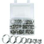 Collier de serrage, collier de serrage inox, 60 pices collier serrage inox, 8 - 38mm 7 tailles diffrentes, ...