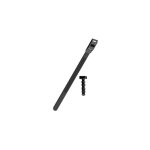 Elemat - colliers de serrage rilsan noir 265 mm x 9 mm + embase cheville lot 100 pices
