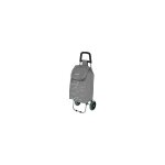 Chariot de courses greenwich gris 36x7x90 cm capacit 25kg tissu impermable