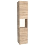Le quai des affaires - colonne 2 portes + 1 niche / dcor chne blanchi / 35x33x165