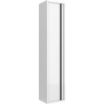 Abitare - colonne de bain suspendu 30x140 cm blanc brillant avec une porte - astoria