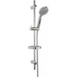Pro et discount - colonne barre de douche chromee entraxe reglable 70 cm douchette 3 jets mobile