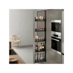 Colonne coulissante flat anthracite - talla acier anthracite - mlamine anthracite / 200 / 162 - 168d ...