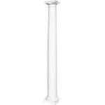 Colonnes et demi - colonnes rondes lisses stucco 152mm s�lection n3015: demi - colonne, shank