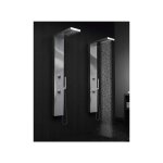 Colonne de douche atenea avec hydro massage et cascade en acier inoxydable