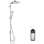 Colonne de douche ou bain douche sans mitigeur hansgrohe crometta e 280 ecosmart chromée + nettoyant ... Colonne de douche ou bain douche sans mitigeur hansgrohe crometta e 280 ecosmart chromée + nettoyant ...