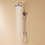 Colonne de douche chrom 2 fonctions ensemble de douche en laiton avec douchette de tte de 10 pouces, ...