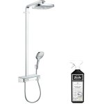 Colonne de douche hansgrohe raindance select e ecosmart chrome + nettoyant briochin